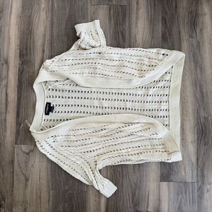 Liz Claiborne Cream Knit Sweater